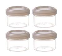 Générique Lot de 4 petites boîtes alimentaires avec couvercles, mini boîtes alimentaires, adaptées aux yaourts, sauces etc (A, 4.5x4.5x3.5cm)