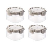 Générique Lot de 4 petites boîtes alimentaires avec couvercles, mini boîtes alimentaires, adaptées aux yaourts, sauces etc (Z01A, 4cm)