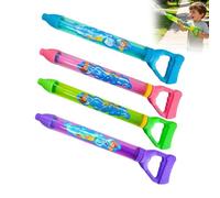 Générique Lot de 4 Pistolets à Eau Effet Feu d'artifice pour Enfants, Pompe à Eau avec Buse Multi-Trous, Jouets de Plage et Piscine en Mousse EVA Douce