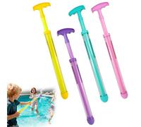 Générique Lot de 4 Pistolets à Eau Effet Feu d'artifice pour Enfants, Pompe à Eau avec Buse Multi-Trous, Jouets de Plage et Piscine en Mousse EVA Douce