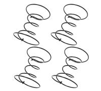 Générique Lot de 4 Ressorts en Acier Noir pour Canapé, Support de Poids Corporel et Confort Amélioré, Remplacement pour Chaise ou Matelas de Meuble