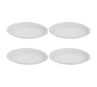 Générique Lot de 4 Soucoupes Ovales en PP pour Pots de Fleurs, Résistantes la Déformation, Plateau de Récupération d'eau pour Plantes D'intérieur et Décoration de Pièce