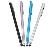 Générique Lot de 4 Stylets Capacitifs Multicolores pour Écrans Tactiles, Stylets de Précision Compatibles Tablettes et Téléphones, Stylo Tactile Pratique pour Dessin et Écriture