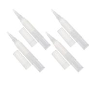 Générique Lot de 4 Stylos Vides à Spirale 4Ml Embout en Silicone Stylo Manucure pour Huile Nourrissante Ongles et Sérums Cils Applicateur Précis Réutilisable pour Soins Cuticules et