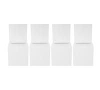 Générique Lot de 4 Urnes Électorales en Papier Blanc, Boîtes à Dons Résistantes et Difficiles à Déformer, Accessoires Simples pour Tombola Lors de Fêtes et Rassemblements