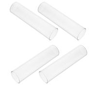Générique Lot de 4 Vases de Tubes à Essai en Verre Transparent Grand Format Support Décoratif Hydroponique pour Fleurs et Plantes D’Intérieur Centre de Table Moderne pour Balcon et Salon