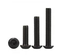 Générique Lot de 5 à 100 vis à tête cylindrique à six pans creux en acier inoxydable 304 noir M2 M2.5 M3 M4 M5 M6 M8(14mm,M3-50pcs)