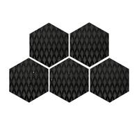 Générique Lot de 5 Autocollants antidérapants for Snowboard Stomp Pad à Monter soi-même, for Une Meilleure adhérence et résistance Accrue au Glissement Offre Une adhérence supplémentaire(Black3)