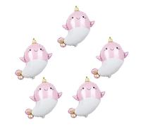 Générique Lot de 5 Ballons Aluminium Forme Narval Rose, Décoration de Fête D'anniversaire, Ballon Décoratif Sécurisé pour Événements, Accessoires Photo pour Célébrations Joyeuses