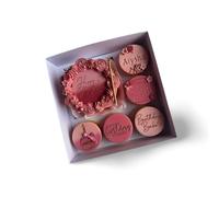Générique Lot de 5 Boîte à Bento Cake + 5 Cupcakes - Coffret Pâtisserie Emballage Anniversaire Élégant - Idéal Fête, Cadeau Gourmand, Pâtisserie Maison