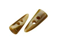 Générique Lot de 5 Boutons de Boucle en Corne de résine à 2 Trous, Accessoire de Couture for Bricolage, Compatible avec vêtements, Manteau, Veste, Blazer, Pull, Sac, boîte(Khaki,50mm)
