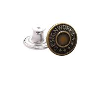 Générique Lot de 5 Boutons de Rechange for Jeans 17 mm sans Couture, kit de réparation de Boutons métalliques Amovibles sans Clous, Accessoires de Couture(32)