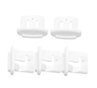 Générique Lot De 5 Clips D'arrêt Coulissants Pour Panier De Lave-vaisselle Accessoires Compatibles Facile à Installer En Plastique Solide Maintien Sécurisé