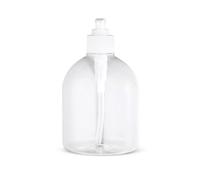 Générique Lot de 5 Distributeurs de Savon, 500 ML. Flacons en Polyéthylène Transparent avec Pompe à Lotion. Bouteilles Rechargeables pour Le Savon, Les Gels et Les Lotions.