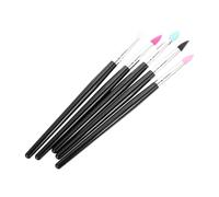 Générique Lot de 5 Pinceaux à Fards à Paupières en Silicone Multi-couleurs Applicateurs Compacts pour Maquillage Professionnel et Usage Quotidien