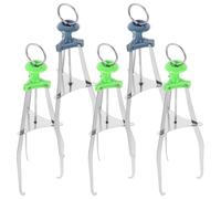 Générique Lot de 5 Pinces Anti-brûlure 23 Cm pour Vaisselle Chaude, Inoxydables et Antidérapantes, Pince à Plateau Multifonctionnelle Cuisine et Service Couleur Aléatoire