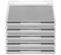 Générique Lot de 5 Plateaux Vides Magnétiques pour Maquillage, Transparent Couvercle, Compact et Léger, pour Fards à Paupières, Blush et Rangement Cosmétique, Système Palette Magnétique