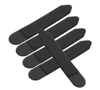 Générique Lot de 5 Pochettes Adhésives pour Stylet, Manchon Extensible en Spandex Noir, Protège Rayures et Saleté, Porte-Stylo Simple pour Tablette, Accessoire Fin et Pratique pour Usage