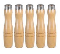 Générique Lot de 5 Poignées en Bois pour Outil de Coupe Trou Intérieur 4,8mm, Forme Ergonomique pour Lime à Bois, Prise en Main Confortable et Meilleur Contrôle