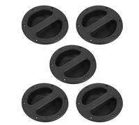Générique Lot de 5 Poignées Rondes en Abs pour Enceintes Audio, Poignées Robustes Barre Large pour Transport Facile des Enceintes de Scène