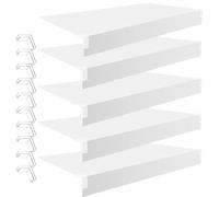 Générique Lot de 5 Protections métalliques sur Mesure pour étagères de Garde-Manger et Placard - Protections d'étagères Robustes en métal, compatibles avec Les largeurs de 23 à 51 cm, Dimensions : 46