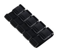 Générique Lot de 5 Sangles d'Arrimage Réglables pour Valise Sangles de Bagage Noires avec Boucle à Code de Voyage Sécurisées pour Fixation et Chargement