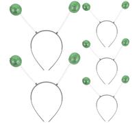 Générique Lot de 5 Serrage-têtes Créatifs Boules Vertes en Plastique, Accessoires Cheveux Confortables pour Fêtes et Performances Originales