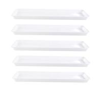 Générique Lot de 5 Soucoupes pour Plantes, Soucoupes pour Pots de Fleurs, Soucoupes Résistantes, Compactes et Polyvalentes, Soucoupes Anti-Gouttes pour Le, Blanc