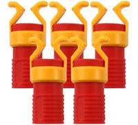 Générique Lot de 5 Supports de Vis en Abs Rouge pour Maintien de Petites Vis Courtes Outils Robustes de Diamètre 6-8mm Travail du Bois