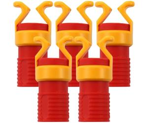 Générique Lot de 5 Supports de Vis en Abs Rouge pour Maintien de Petites Vis Courtes Outils Robustes de Diamètre 6-8mm Travail du Bois