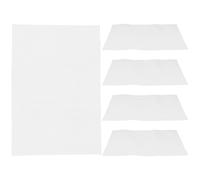 Générique Lot de 5 Tapis de Drainage Rectangulaires 20x30 Cm en Maille Plastique Blanche, Coussinets Respirants pour Pots de Fleurs et Bonsaï, Filtres Anti-Boue pour Jardinières et Pots