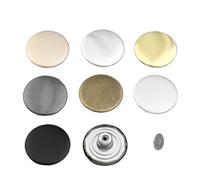 Générique Lot de 5 vis, sans Clous, réglables et Amovibles, Bouton en Forme de I, Pantalon, Taille, Changement de Taille, Petit artefact de Taille(No. 6 Fog Gold,17mm)