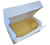 Générique LOT DE 50 BOITES À PLATEAU TRAITEUR 29X20X6 CM Reception Mariage Cake Design Patisserie (25)