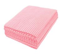 Générique Lot de 50 Chiffons Jetables en Papier Rouge, Essuie-mains Absorbants et Polyvalents pour Nettoyage la Maison et Salle de Bain