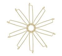 Générique Lot de 50 Épingles de Sûreté P en Métal Doré pour Insigne à Épingle, Grosse Capacité, Fabrication Allemande, pour Bases de Pin et Badges