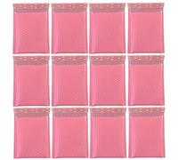 Générique Lot de 50 Pochettes à Bulles Rose en Pe, Antichoc et Protectrices pour Expédition, pour Paquet de Cosmétiques et Fournitures en Boutique