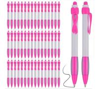 Générique Lot de 50 Stylos De Sensibilisation Au Cancer du Sein, Ruban Rose, Stylo À Bille, Accessoires pour Femmes Hommes, Cadeau, Fournitures De Bureau
