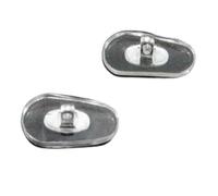 Générique Lot de 500 plaquettes nasales en PVC avec noyau en métal argenté, 12 mm et 14 mm, à visser, accessoires for lunettes(L 13mm)