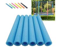 Générique Lot de 6/12 Tube Mousse De Protection pour Trampoline, Gaine Isolante en Mousse Souple, Protection Poteau Trampoline & Tuyaux, Rembourrage Antichoc pour équipement De Musculation(Blue,6PCS)