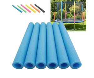 Générique Lot de 6/12 Tube Mousse De Protection pour Trampoline, Gaine Isolante en Mousse Souple, Protection Poteau Trampoline & Tuyaux, Rembourrage Antichoc pour équipement De Musculation(Blue,6PCS)