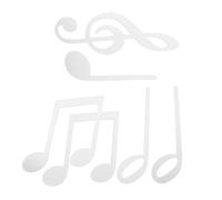 Générique Lot De 6 Autocollants Muraux En Acrylique Pour Notes De Musique Décoration D Intérieur Décoration De Chambre À Coucher Autocollants Muraux À