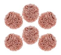 Générique Lot de 6 Billes de Nettoyage en Fil de Cuivre pour Panne de Fer à Souder Éponge à Souder Nettoyant pour Panne Compatible Stations de Soudage Usage Électronique et Réparation