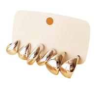Générique Lot de 6 boucles d ' oreilles en forme de C en forme de goutte d ' eau, en acrylique, à la mode, pour femmes tendance, bijoux faits à la main, accessoires de fête, ensemble d ' accessoires