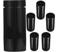 Générique Lot de 6 Bouteilles D'emballage Vides 30g Taille Compacte en Plastique Noir Mat, Flacon Roll-on Anti-fuite pour Cosmétiques, Déodorant Solide, Voyage et Trousse de Toilette