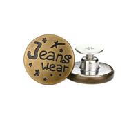 Générique Lot de 6 Boutons de Rechange for Jeans 17 mm sans Couture, kit de réparation de Boutons métalliques Amovibles sans Clous(7-6PCS)