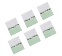 Générique Lot de 6 Cahiers de Notes à Spirale Colorés, Fiches Lignées Horizontales, Petit Bloc-notes Portable Couverture Transparente, Format Compact pour Étude et Réunion, Couleurs Variées