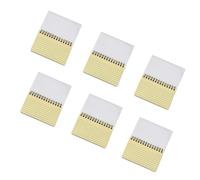 Générique Lot de 6 Cahiers de Notes à Spirale Colorés, Fiches Lignées Horizontales, Petit Bloc-notes Portable Couverture Transparente, Format Compact pour Étude et Réunion, Couleurs Variées