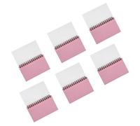 Générique Lot de 6 Cahiers de Notes à Spirale Colorés, Fiches Lignées Horizontales, Petit Bloc-notes Portable Couverture Transparente, Format Compact pour Étude et Réunion, Couleurs Variées