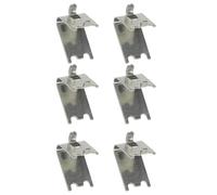 Générique Lot de 6 Clips de Fixation pour Étagères de Réfrigérateur et Congélateur Crochets de Support Compatibles Surface Lisse Installation Facile pour Usage Domestique