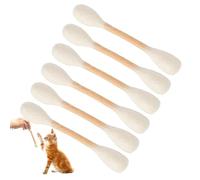 Générique Lot de 6 Cotons-tiges pour Chat avec à Chat, bâtons à mâcher géants pour, bâton de Dentition Dentaire, Jouet interactif en Feutre pour l'exercice de l'ennui, Aide à la Digestion